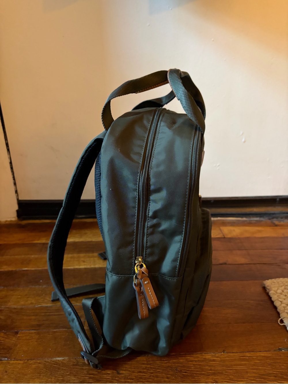 Bric's Dark Olive Green Everyday Backpack - Picture 2 of 5